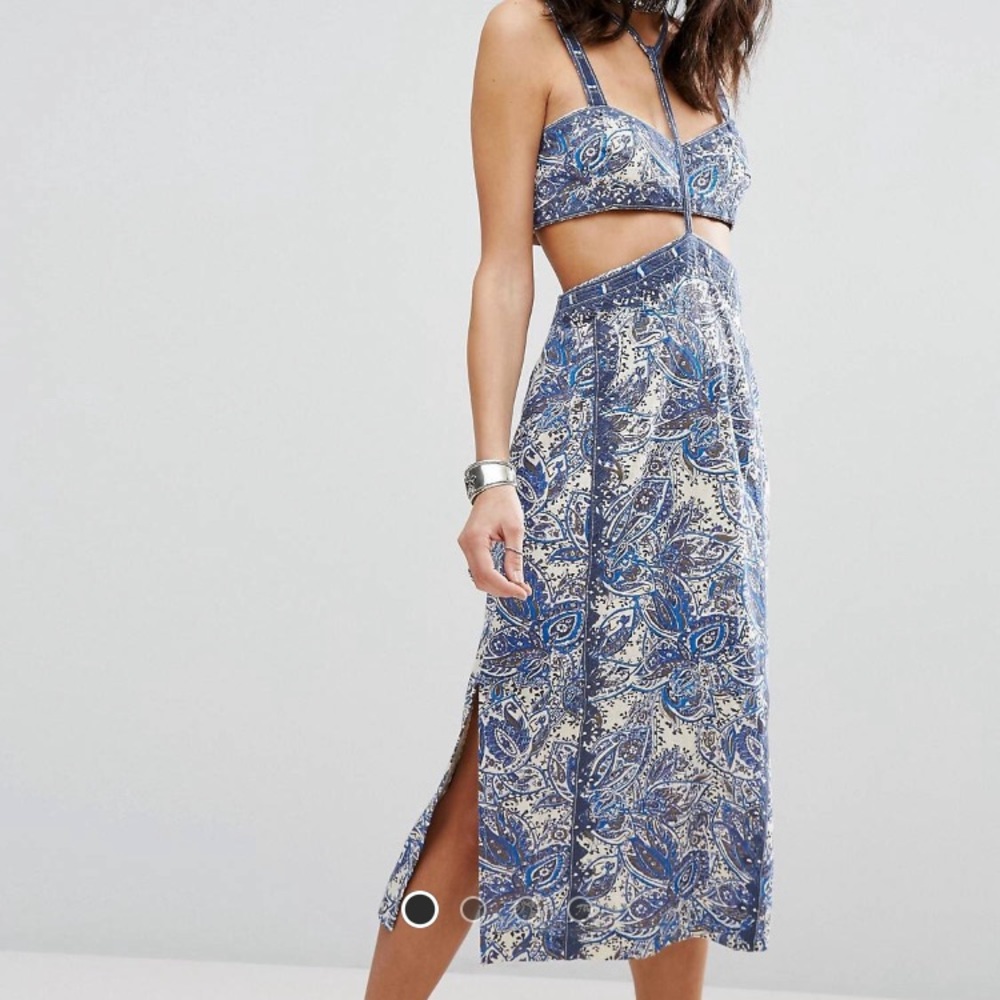 Free People cut out midi dress | size 0